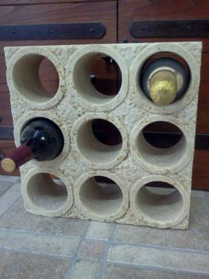  WineMod Design:Modular System in travertine antique for cellar,winery and winebar